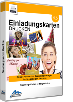 Einladungskarten Drucken 9.5 - individuell gestaltete Einladungen