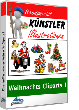 Künstler-Illustrationen Weihnachten 1